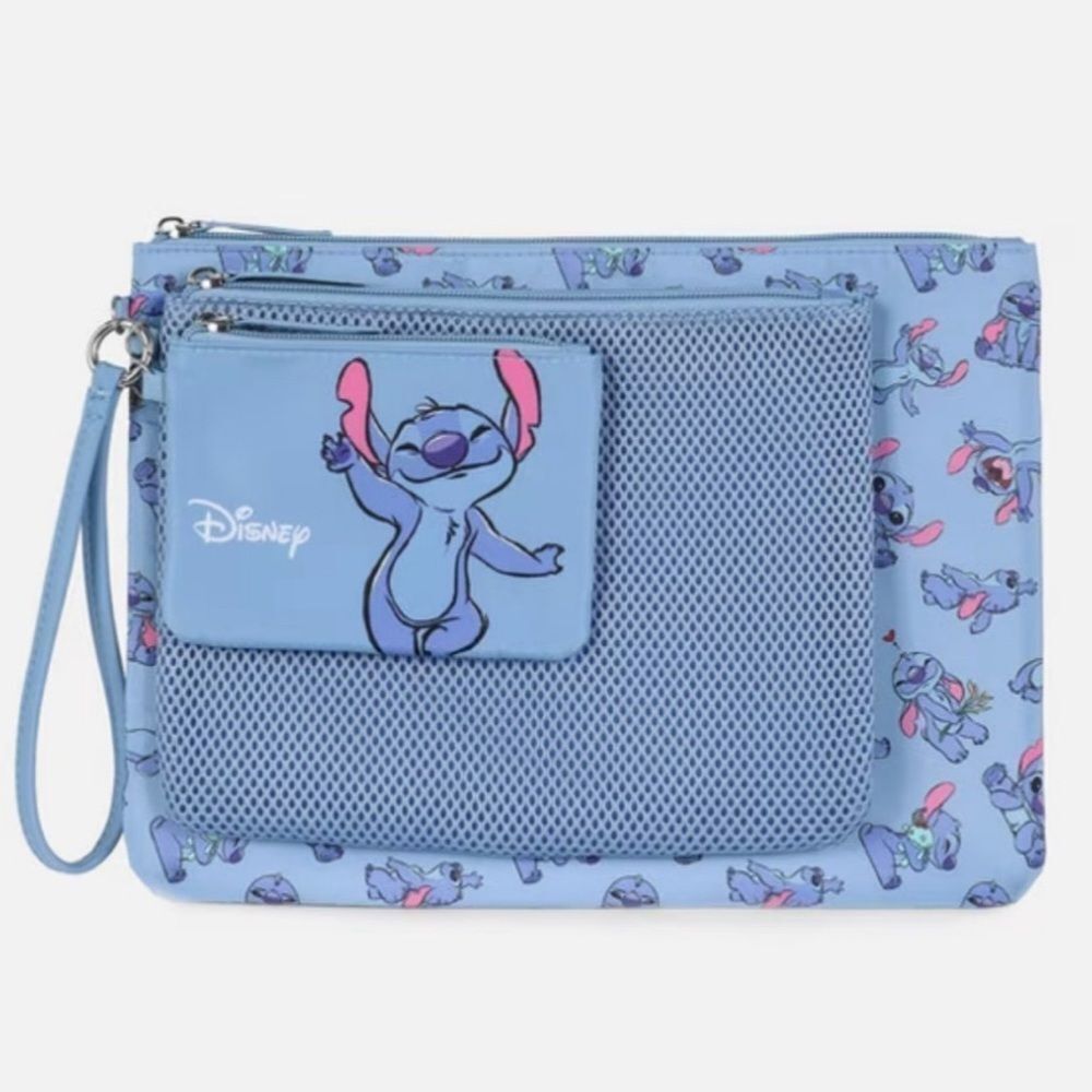 Disney Lilo & Stitch 3-in-1 Travel Pouch Set with Wrist Strap